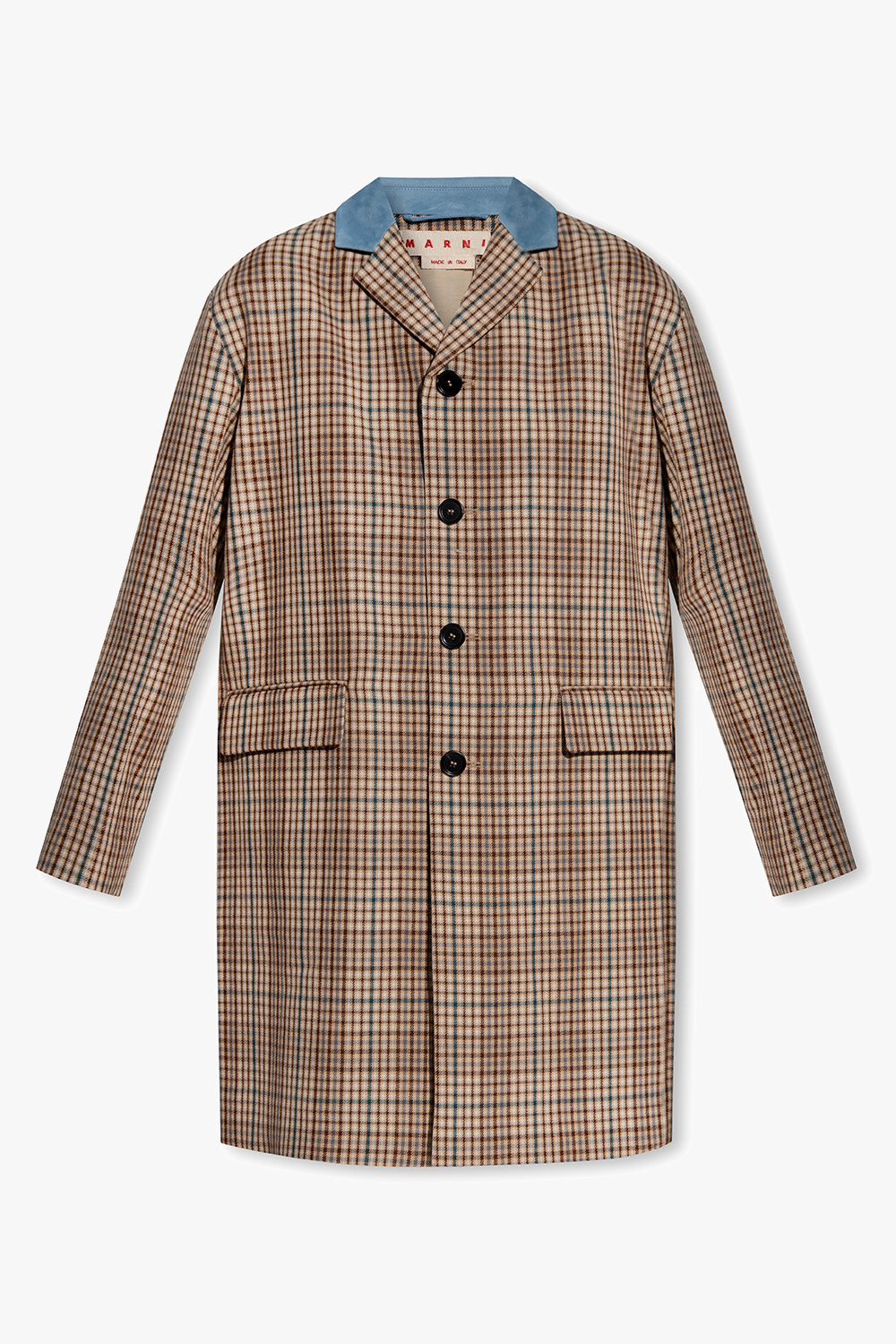 Beige Checked coat Marni - GenesinlifeShops Germany - Marni 